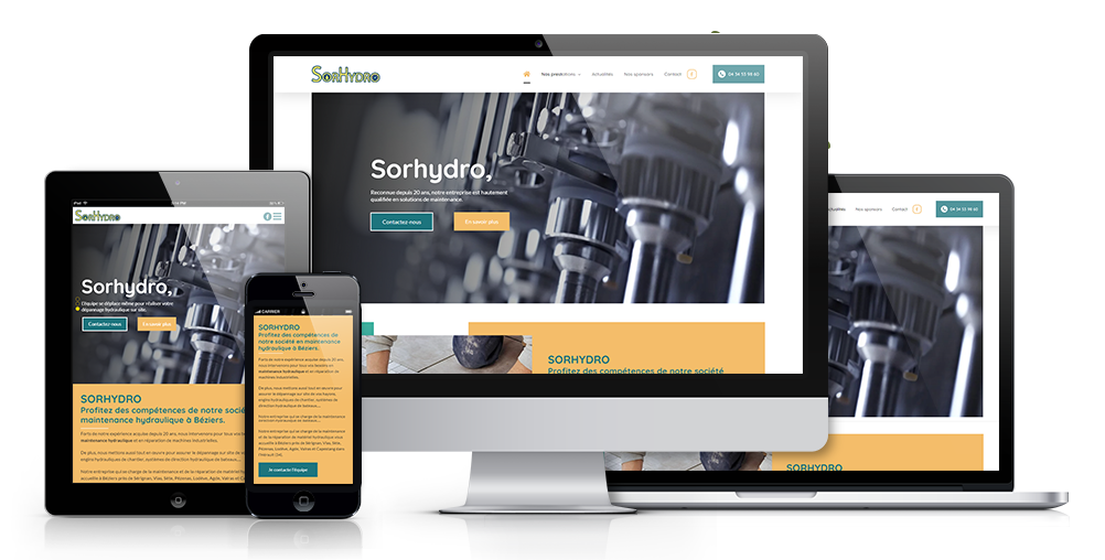 SORHYDRO Reparation Hydraulique Beziers Responsive